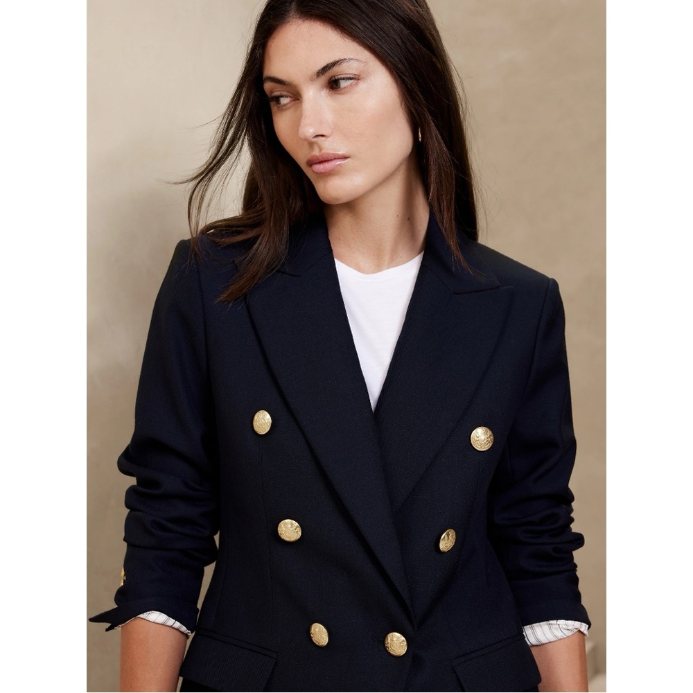 NWT Banana Republic Captain’s Blazer - Picture 7 of 8